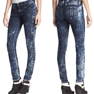 RAG & BONE Acid Stonewashed Skinny Denim Jeans - Sz 27